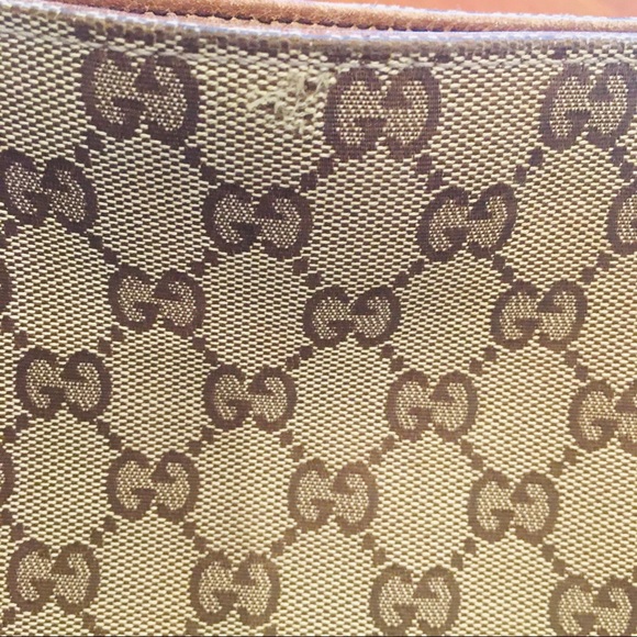 Gucci Brown GG Canvas and Leather Tote. Great Bag! - Picture 7 of 16
